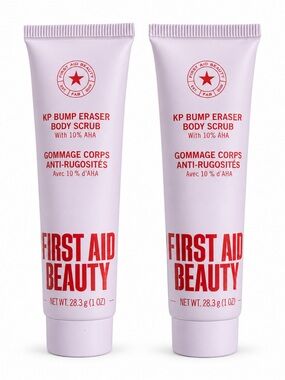 First Aid Beauty KP Bump Eraser Body Scrub Mini Duo 1oz X 2 BRAND NEW/SEALED